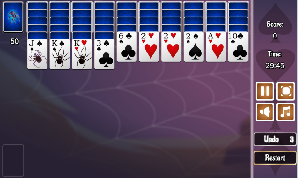 Sådan spiller man edderkop kabale (regler)